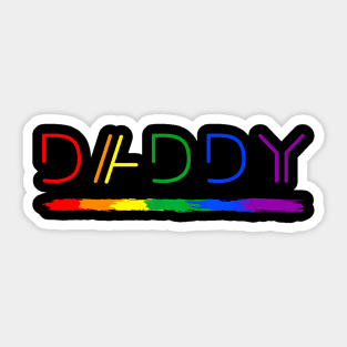 Daddy Gay Lesbian Pride Lgbtq Inspirational Ideal Sticker